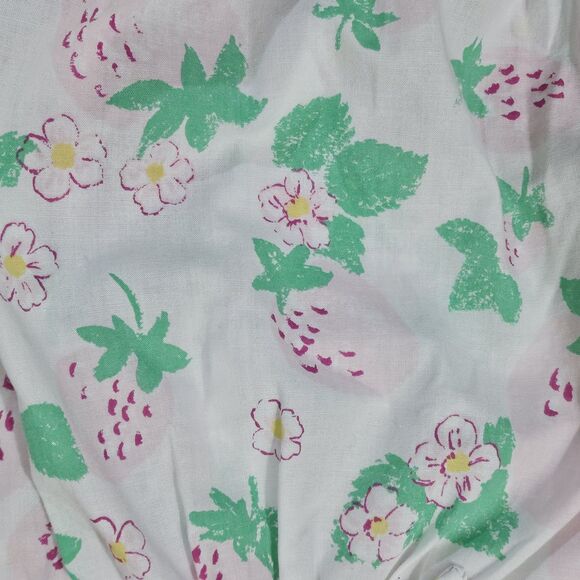 Vintage Babyfair Girl Ruffle Romper with Collar Strawberry Bubble One Piece 12 m - Picture 9 of 9